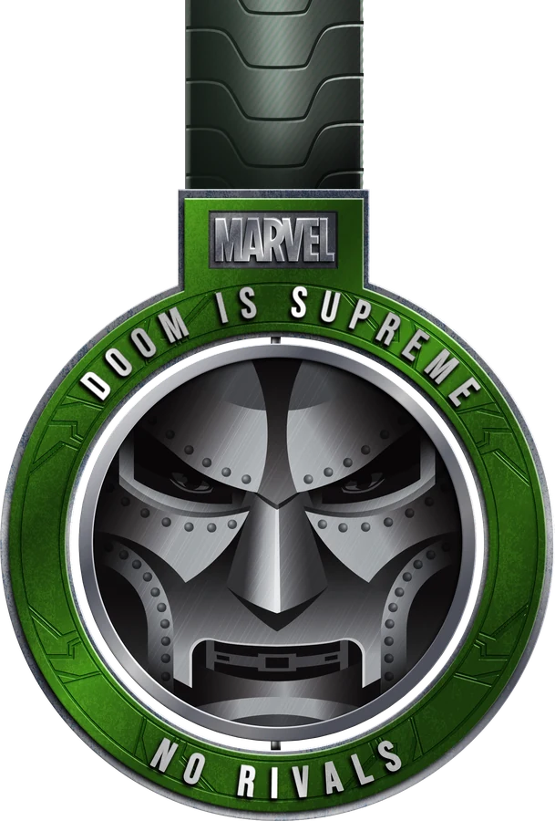 Marvel - The Unrivaled Run finisher medal — back (Doom Is Supreme)